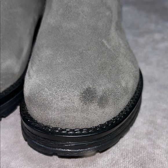 NWOT La Canadienne Gavan US 6 1/2 Gray Suede Waterproof Ankle Boot - Picture 7 of 12